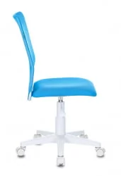 Кресло детское Бюрократ КД-9 (пластик белый) Голубой / KD-9