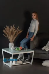 Стеклянный стол БеаутйСтйле 1 Белый / BeautyStyle