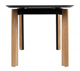 Стол раскладной Комби Гласс 120-150 Аутоматиc Натур/Дэрк матте гласс / Combi Glass Automatic Natur/Dark matte glass