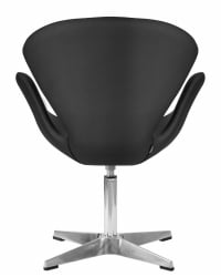 Кресло дизайнерское ДОБРИН СВАН Черный кожзам П13 / DOBRIN SWAN P13