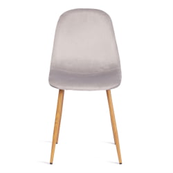 Металлический стул БРЕЕЗЕ (мод. 4724) вельвет/металл, 44 х 53 х 87 см, Лигхт грей (светло-серый) ХЛР14 / натуральный / BREEZE (mod. Light grey HLR14