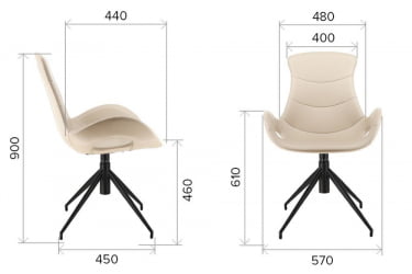 Стул Еверпроф Фреедом Экокожа Коричневый / Everprof Freedom