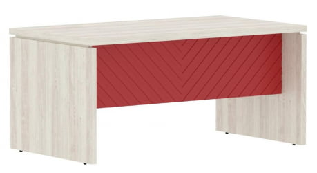 Стол руководителя Торр ЛУКС ТЛСТ 169 Сосна Эдмонд Красный / Torr LUX TLST