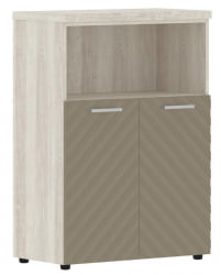 Шкаф с глухими малыми дверьми и топом Торр ЛУКС ТЛМC 85.3 Сосна Эдмонд Капучино / Torr LUX TLMC