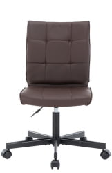 Кресло для персонала Еверпроф ЕП-300 Экокожа Темно-коричневый / Everprof EP-300