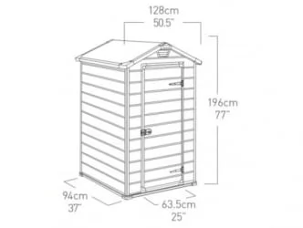 Сарай пластиковый МАНОР 4кс3 / MANOR 4x3