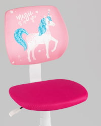 Кресло компьютерное детское ЛОЛО Уникорн пластик белый / Unicorn