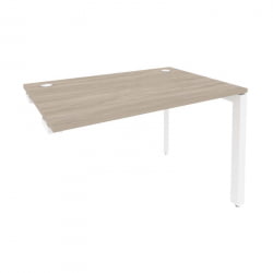 Стол-приставка на П-образном м/к к опорным элементам ОНИКС О.МП-СПР-2.8 Дуб Аттик/Белый / ONIX O.MP-SPR-2.8
