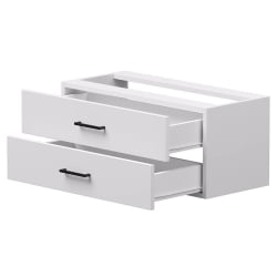 Модуль с ящиками для стеллажа металлического (комплект элементов стеллажа) Еверпроф ЕВО 254Н012 Белый Черный / Everprof EVO