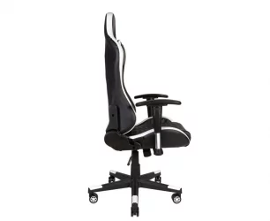 Игровое кресло РФ-8106Б ПУ Черный/Белый / RF-8106B PU