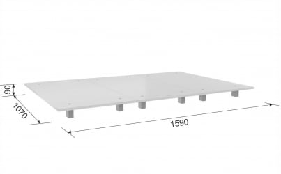 Ортопедические основания для кроватей КМ.2-00.3 белый / KM.2-00.3