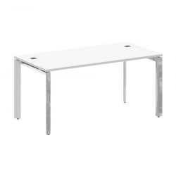 Стол рабочий руководителя на П-образном м/к ОНИКС ДИРЕCТ ЛУКС М-О.МП-СРР-4.8 Белый бриллиант / ONIX DIRECT LUX M-O.MP-SRR-4.8