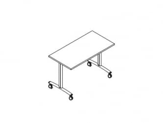 Стол складной Коннеcт 120х60х72.5см Белый / Connect