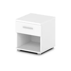 Тумба прикроватная с ящиком Орната 	Н-490 Белый Шагрень / Ornata