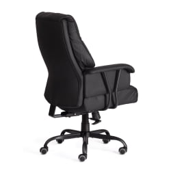 Кресло руководителя БРООКЛЙН кожзам, черный / BROOKLYN