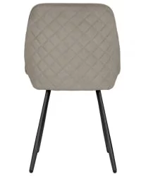 Стул обеденный ДОБРИН СТЕЛЛА (ЭМАЛЬ ЧЕРНЫЙ МУАР велюр Катаниа Кокоа) / DOBRIN STELLA Catania Cocoa)