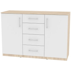 Комод К-93кс135кс45-1(ДСС-Белый) / K-93x135x45-1(ДСС-Белый)