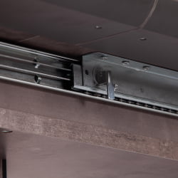 Большой обеденный стол СКАТ ЛДСП/МДФ, 120-160х80х75 см, Оникс/Графит / SKAT