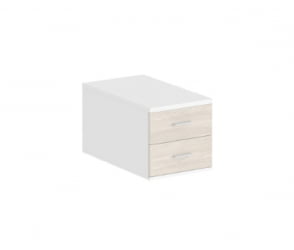 Подвесная тумба с 2 ящиками Сигма СГ.536.ВХ.ОЛ Белый Дуб светлый / Sigma SG.536.WH.OL