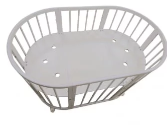 Кроватка для новорожденных Меррй Хаппй Мини матовая Слоновая кость / Merry Happy Mini