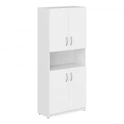 Шкаф с 2-мя комплектами глухих малых дверей СР-5В.4 (Белый) / SR-5W.4