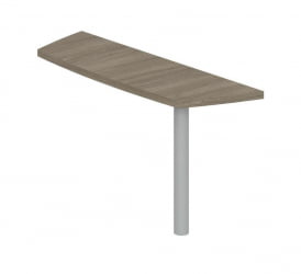 Приставка боковая большая на 1 опоре Винг ВН.103.ОД.ОД Дуб темный / Wing WN.103.OD.OD