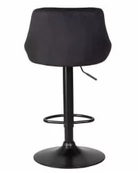 Стул барный ДОБРИН ЛОГАН БЛАCК Черный велюр МДЖ9-101 / DOBRIN LOGAN BLACK MJ9-101