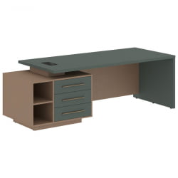 Стол руководителя левый ВЕЛИОН ВCТ 2390 Л Нефрит Кобра / VELION VCT L