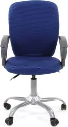 Офисное кресло для оператора CХАИРМАН 9801 черно-голубой / CHAIRMAN