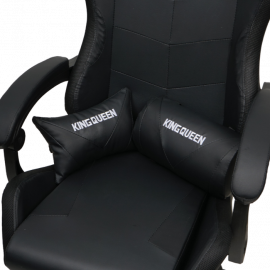 Кресло 1209 КИНГКУЕЕН, цвет черный с подсветкой, 1209-блаcк-масс-лед / KINGQUEEN, 1209-black-mass-led