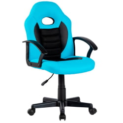 Детское кресло CХАИРМАН КИДС 111 Черный-голубой / CHAIRMAN KIDS