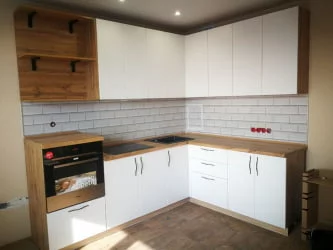 Глянцевый фартук (КОМПОЗИТ) КМ 10 Белый / KM