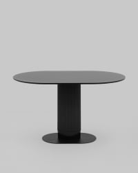 Стол овальный обеденный Мйстерй 130*80 черный / Mystery