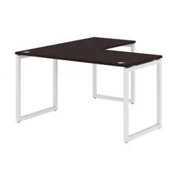 Стол угловой правый КСТЕН-К КСКCТ 1415 Р Легно темный Белый / XTEN-Q XQCT R