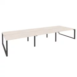 Рабочая станция на О-образном м/к ОНИКС О.МО-Д.РС-6.4.8 Денвер Светлый/Антрацит / ONIX O.MO-D.RS-6.4.8