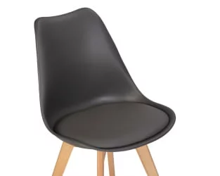 Стул обеденный ДОБРИН ДЖЕРРЙ СОФТ Темно-серый Г-04 / DOBRIN JERRY SOFT G-04