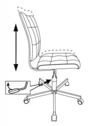 Кресло для оператора Бюрократ CХ-330М Серый экомех / CH-330M