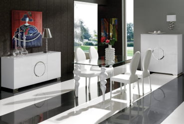 Буфет ДУПЕН В-743 Белый / DUPEN W-743