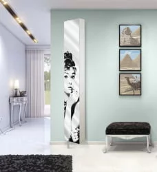 Поворотный зеркальный шкаф Лупо Шелф Арт Беленый дуб