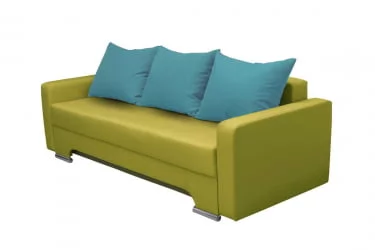Диван с металлическими ножками Киви с подлокотниками (3 категория) Нео Эппл Нео Азуре / Kiwi