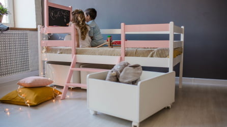 Ящик для детской кровати РооРоом ВК-111 Белые / RooRoom VK-111