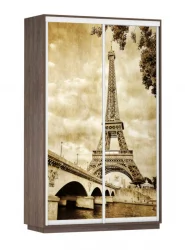 Шкаф-купе двухдверный Экспресс Дуо 1400х2400х Париж/Венге / 1400х2400h