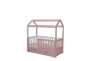 Кроватка для новорожденных В-2 с ящиками 800кс1600 Бизе / 800x1600