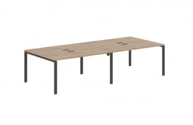 Бенч-система 4-местная ЕДИС ЕУВСТ 3113 Дуб Денвер светлый Мокко / EDIS EUWST