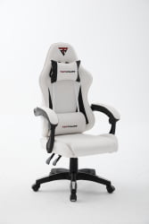 Кресло спортивное ТопЧаирс Пхантом бело-черный / TopChairs Phantom