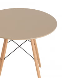 Стол Еамес ДСВ НЕВ Д80 бежевый / Eames DSW NEW D80