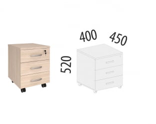 Тумба с ящиками Альфа 63.47