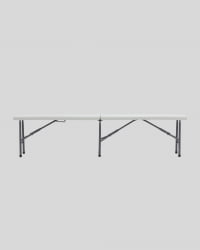 Скамья Кейт 180 (ХДПЕ) Белый / (HDPE)