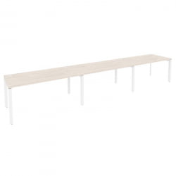 Рабочая станция на П-образном м/к ОНИКС О.МП-РС-3.4.8 Денвер Светлый/Белый / ONIX O.MP-RS-3.4.8