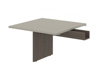 Стол для заседаний приставной ВЕЛИОН ВФCТ 1212.1 Аметист Дуб Сильвер / VELION VFCT
